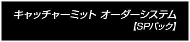 キャッチャーミット オーダーシステム【SPバック】